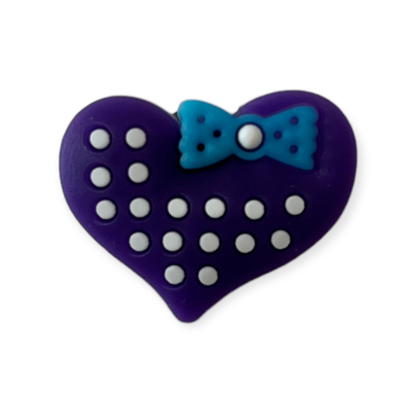 Purple Spotty Heart | Love Hearts