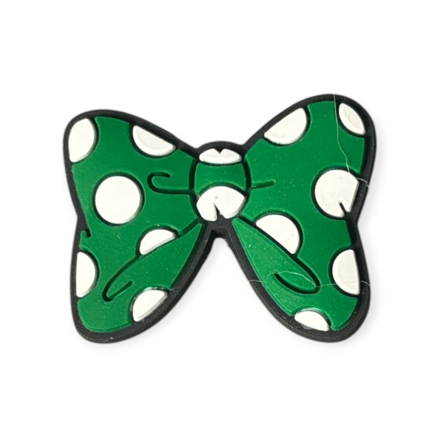Green & White Polka Dot Bow | 6