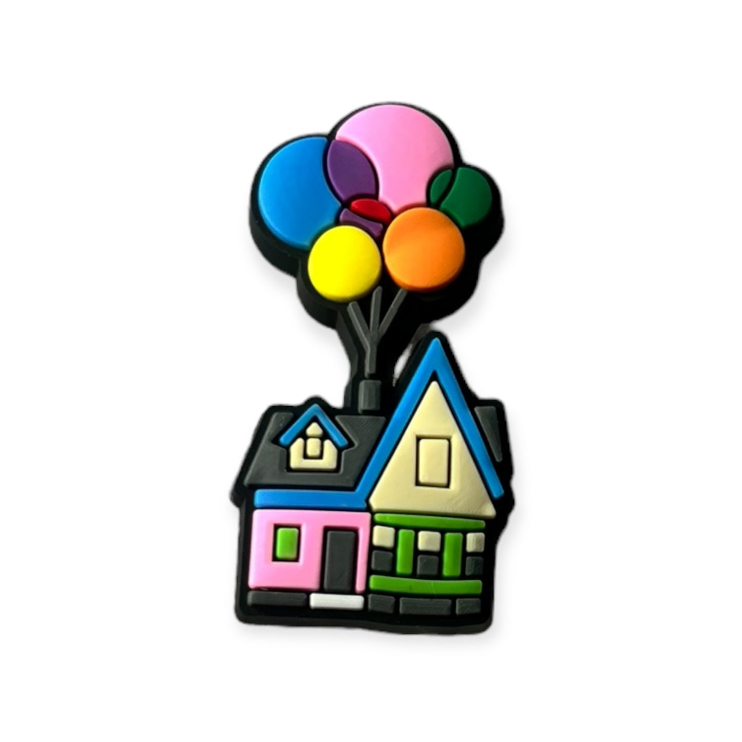 Colourful House and Balloons